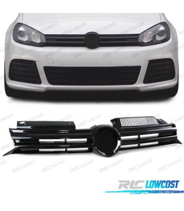 CALANDRE VOLKSWAGEN VW GOLF 6 08-12 LOOK R20 NOIR BRILLANT