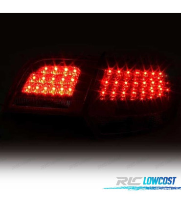 FEUX ARRIÈRE AUDI A3 8PA SPORTBACK 04-08 LED ROUGE CHROME