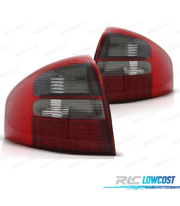 FEUX ARRIÈRE POUR AUDI A6 4B 97-04 LED ROUGE FUMÉ