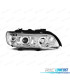 PHARES BMW ANGEL EYES BMW X5 E53 FOND CHROMÉ