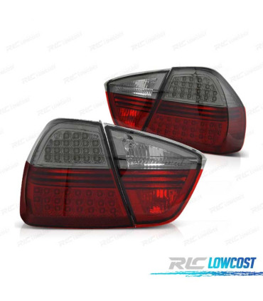 FEUX ARRIÈRE BMW E90 05-08 LED ROUGE FUMÉ 4 PORTES