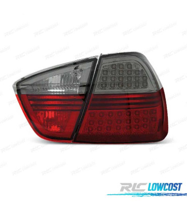 FEUX ARRIÈRE BMW E90 05-08 LED ROUGE FUMÉ 4 PORTES