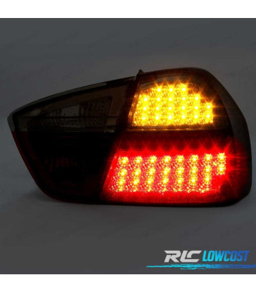 FEUX ARRIÈRE BMW E90 05-08 LED ROUGE FUMÉ