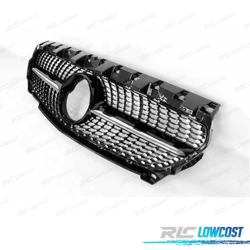 Calandre Phare Antibrouillard Avant Pour Mercedes CLA C117 AMG Line (2013-2015) - Noir ABS, Protection Anti-gravier