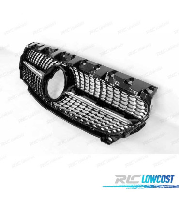 CALANDRE MERCEDES CLA C117 16-19 LOOK GT DIAMANT NOIR
