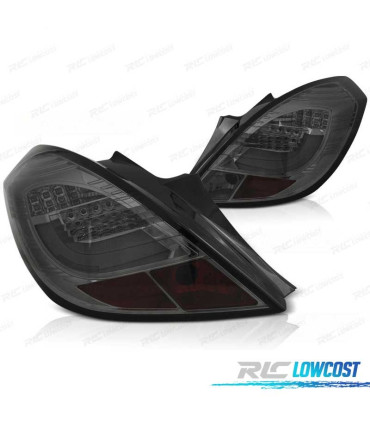 FEUX ARRIÈRE OPEL CORSA D 3P 06-14 LED ROUGE FUMÉ