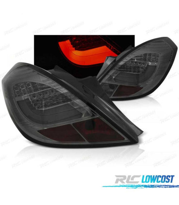 FEUX ARRIÈRE OPEL CORSA D 3P 06-14 LED ROUGE FUMÉ