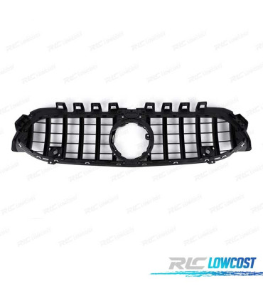 CALANDRE MERCEDES CLASSE A W117 V177 18-22 LOOK AMG GT NOIR CHROMÉ