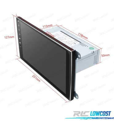 AUTORADIO GPS ANDROID 12 POUR PORSCHE CAYENNE 03-10 9" USB GPS TACTIL HD