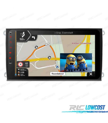 AUTORADIO GPS ANDROID 12 POUR PORSCHE CAYENNE 03-10 9" USB GPS TACTIL HD