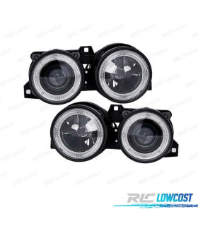 PHARES BMW SÉRIE 3 E30 82-94 ANGEL EYES FOND NOIR