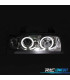 PHARES BMW SÉRIE 3 E36 COUPÉ CABRIO 90-99 ANGEL EYES FOND CHROMÉ
