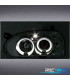PHARES VOLKSWAGEN VW GOLF 3 ANGEL EYES FOND CHROMÉ H1 H1