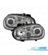 PHARES VOLKSWAGEN VW GOLF MK4 97-03 LOOK R32 ANGEL EYES FOND CHROME