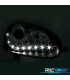 PHARES POUR VOLKSWAGEN VW GOLF V 5 DAYLIGHT FOND NOIR