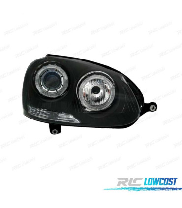 PHARES VOLKSWAGEN VW GOLF 5 03-08 ANGEL EYES FOND NOIR