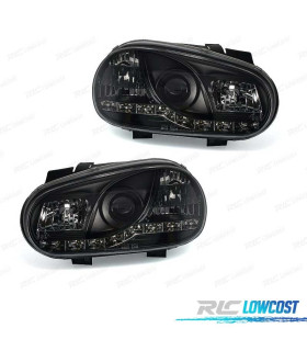 PHARES VOLKSWAGEN VW GOLF 4 DAYLIGHT LED FOND NOIR
