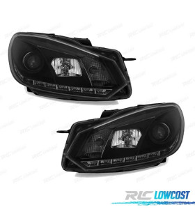 PHARES VOLKSWAGEN VW GOLF MK6 08-12 DRL FOND NOIR