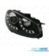 PHARES VOLKSWAGEN VW GOLF 6 08-12 DAYLIGHT ANGEL EYES FOND NOIR