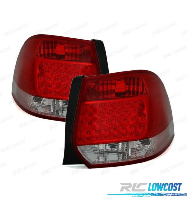 FEUX ARRIÈRE POUR VOLKSWAGEN VW GOLF 5 6 VARIANT 07-LED ROUGE CHROMÉ