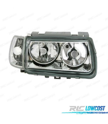 PHARES POUR VOLKSWAGEN VW POLO 6N 94-99 FOND CHROMÉ