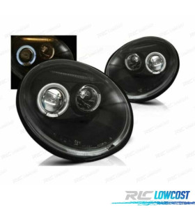 PHARES VOLKSWAGEN VW BEETLE 98-05 ANGEL EYES FOND NOIR