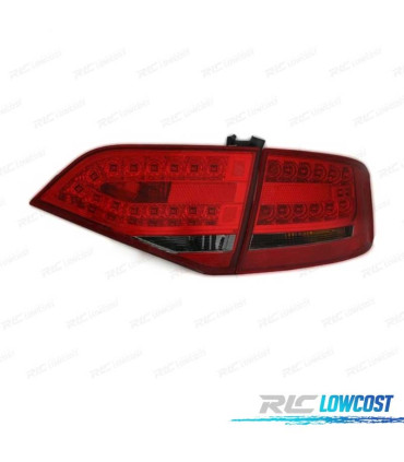 FEUX ARRIÈRE AUDI A4 B8 07-11 LED ROUGE FUMÉ