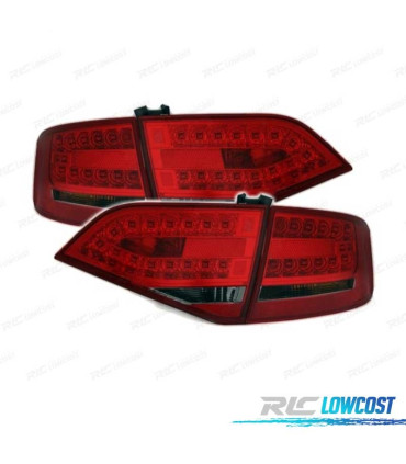 FEUX ARRIÈRE AUDI A4 B8 07-11 LED ROUGE FUMÉ