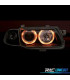 PHARES POUR OPEL ASTRA F 94-98 ANGEL EYES FOND NOIR H1-H7