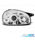 PHARES POUR OPEL CORSA B 93-00 ANGEL EYES FOND CHROMÉ ELEC.