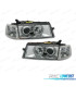 PHARES POUR OPEL VECTRA A 88-95 ANGEL EYES FOND CHROMÉ