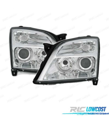 PHARES OPEL VECTRA C 02-05 SIGNUM 03-05 ANGEL EYES FOND CHROMÉ