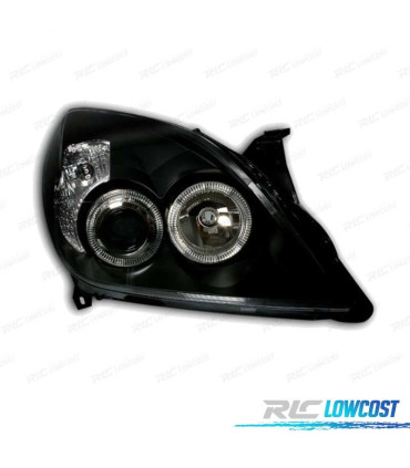 PHARES POUR OPEL VECTRA C 05-08, SIGNUM 05-08 ANGEL EYES FOND NOIR
