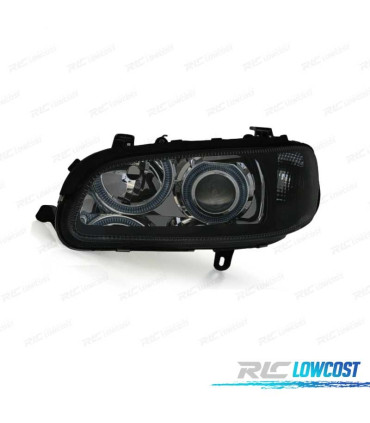 PHARES POUR OPEL OMEGA 94-99 ANGEL EYES FOND NOIR
