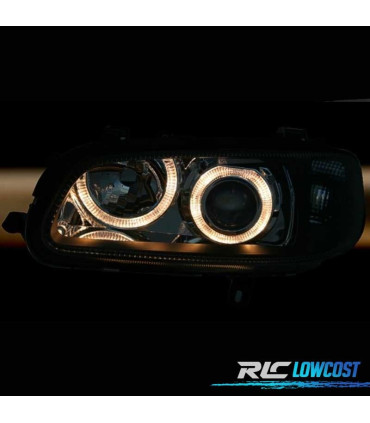 PHARES POUR OPEL OMEGA 94-99 ANGEL EYES FOND NOIR