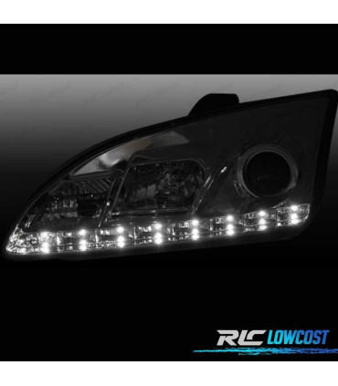 PHARES FORD FOCUS 04-08 DAYLIGHT FOND CHROMÉ