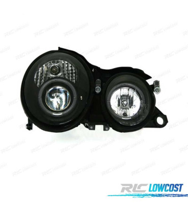 PHARES MERCEDES CLASSE CLK W208 98-02 ANGEL EYES FOND NOIR