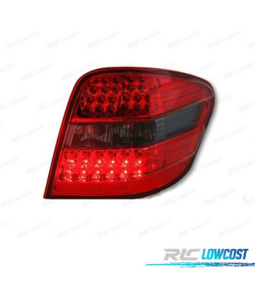 FEUX ARRIÈRE MERCEDES ML W164 05-08 LED ROUGE FUMÉ