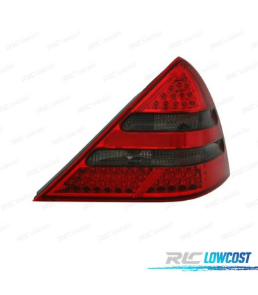 FEUX ARRIÈRE POUR MERCEDES SLK R170 96-04 LED ROUGE FUMÉ