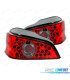FEUX ARRIÈRE PEUGEOT 106 96-04 LED FOND ROUGE