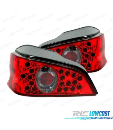 FEUX ARRIÈRE PEUGEOT 106 96-04 LED FOND ROUGE