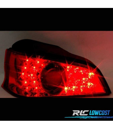 FEUX ARRIÈRE PEUGEOT 106 96-04 LED FOND ROUGE