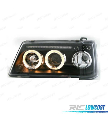 PHARES PEUGEOT 205 90-96 ANGEL EYES FOND NOIR