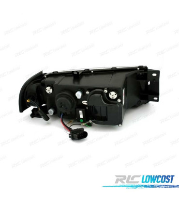 PHARES POUR SKODA OCTAVIA 01-04 DAYLIGHT LED FOND CHROMÉ