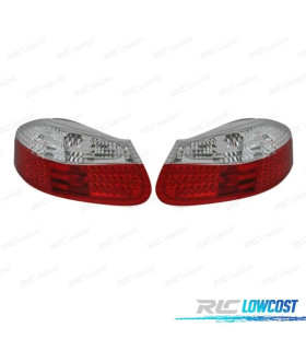 FEUX ARRIÈRE PORSCHE BOXSTER 986 96-04 LED ROUGE CHROMÉ
