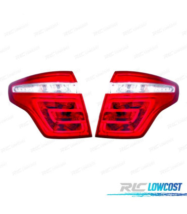 FEUX ARRIÈRE CITROEN C4 PICASSO 06-11 ROUGE CHROMÉ