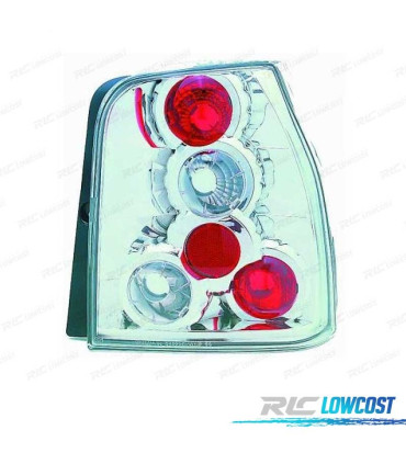 FEUX ARRIÈRE VOLKSWAGEN VW LUPO 97-00 SEAT AROSA 97-00 FOND CHROMÉ
