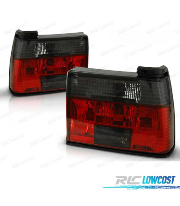 FEUX ARRIÈRE POUR VOLKSWAGEN VW JETTA 84-91 ROUGE FUMÉ