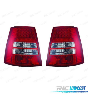 FEUX ARRIÈRE VOLKSWAGEN VW GOLF 4 VARIANT 97-03 LED ROUGE CHROMÉ