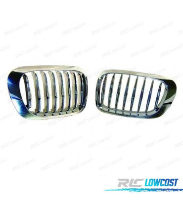 CALANDRES AVANT BMW E46 COUPÉ + CABRIO 99-03 CHROMÉ